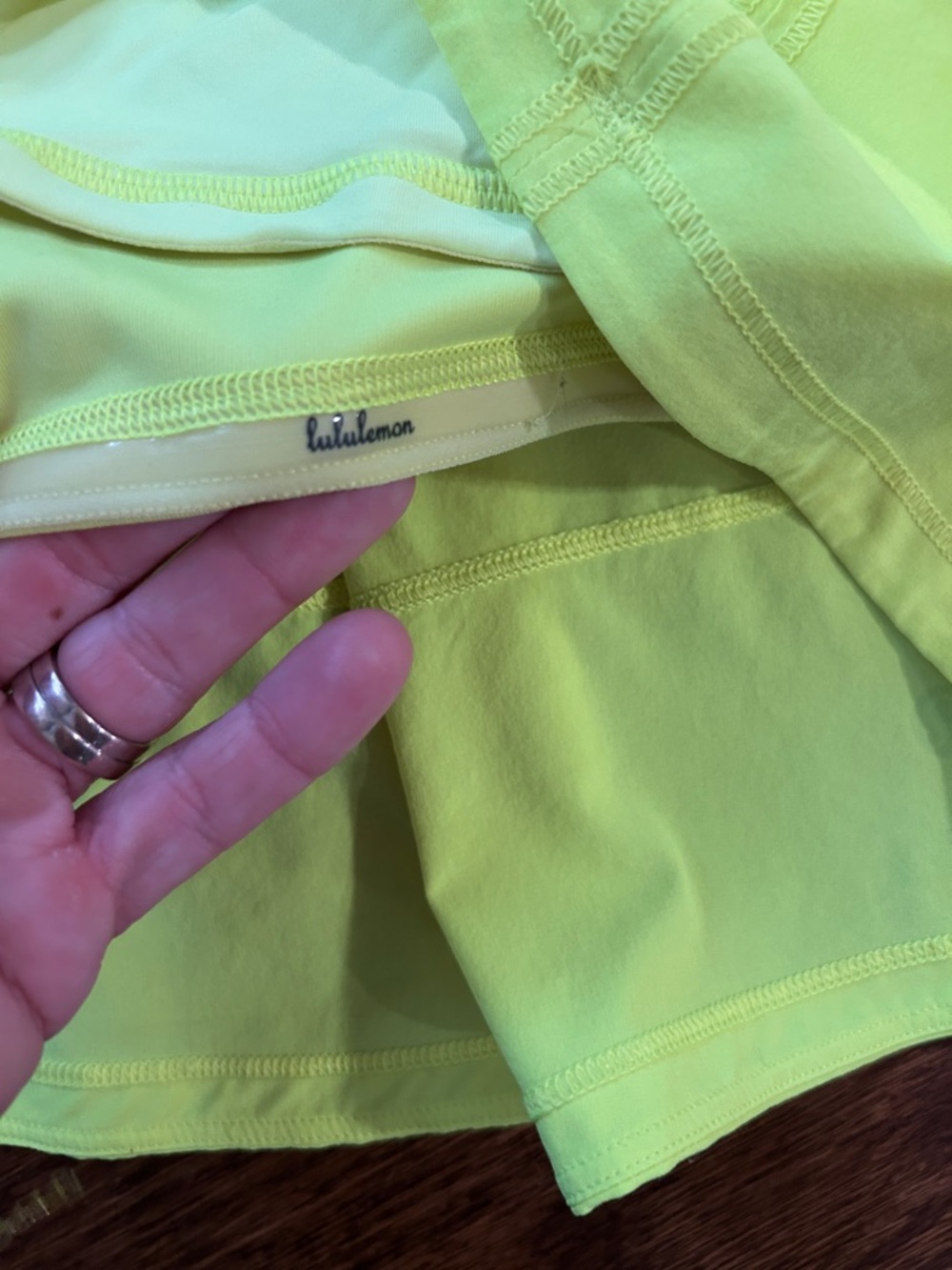 lululemon athletica Neon Yellow skirt - Picture 2 of 4